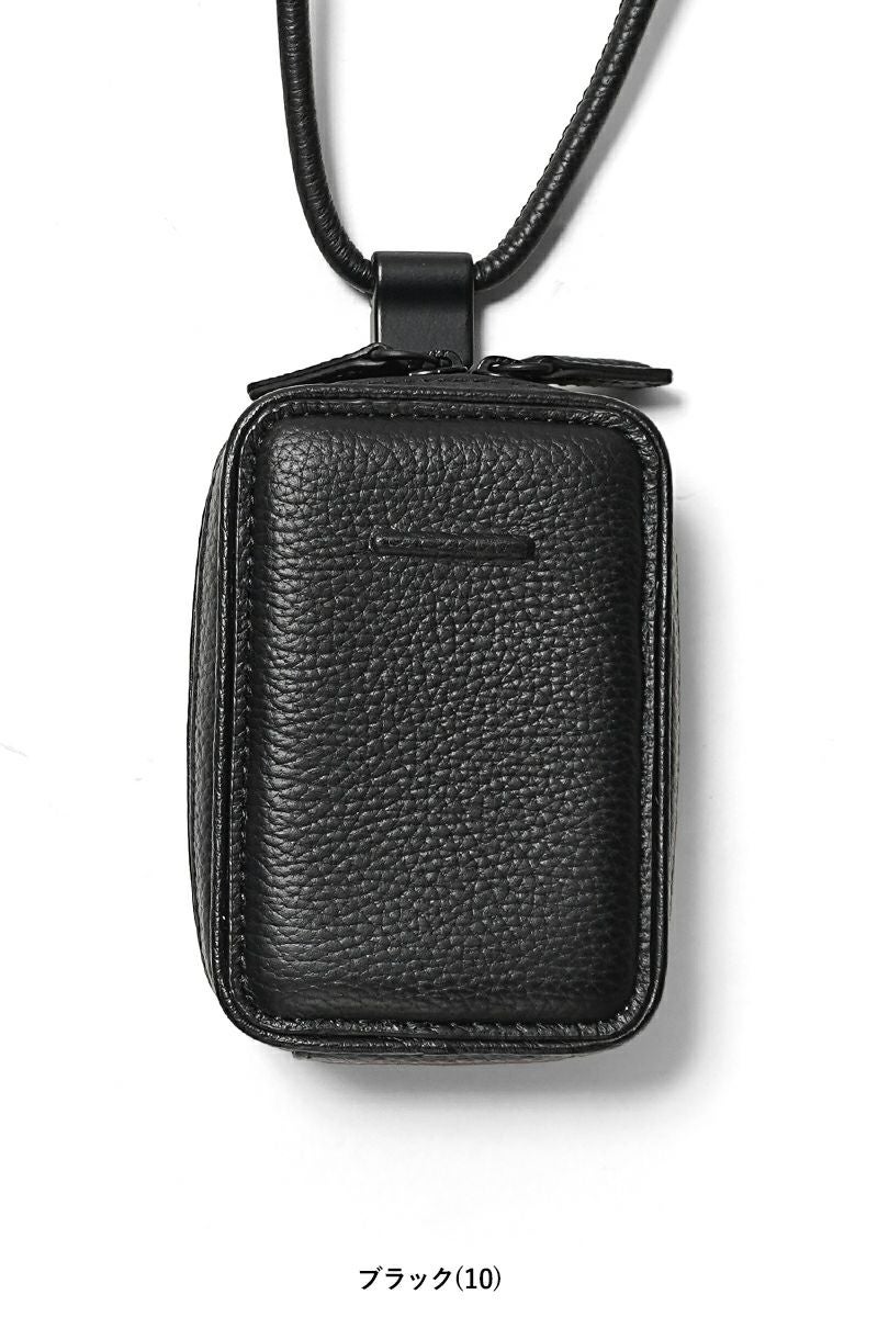 objcts.io(オブジェクツアイオー) iPhoneアクセサリー デタッチャブルストラップ付レザーマイクロバッグ