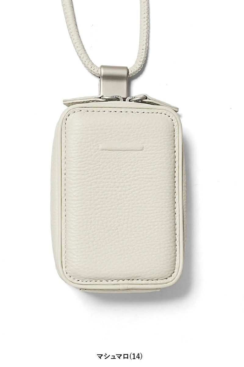 objcts.io(オブジェクツアイオー) iPhoneアクセサリー デタッチャブルストラップ付レザーマイクロバッグ