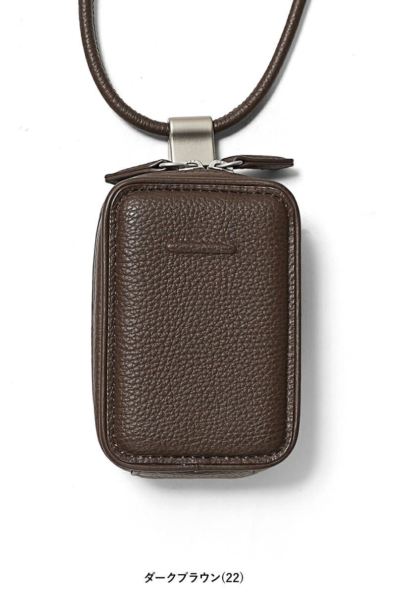 objcts.io(オブジェクツアイオー) iPhoneアクセサリー デタッチャブルストラップ付レザーマイクロバッグ