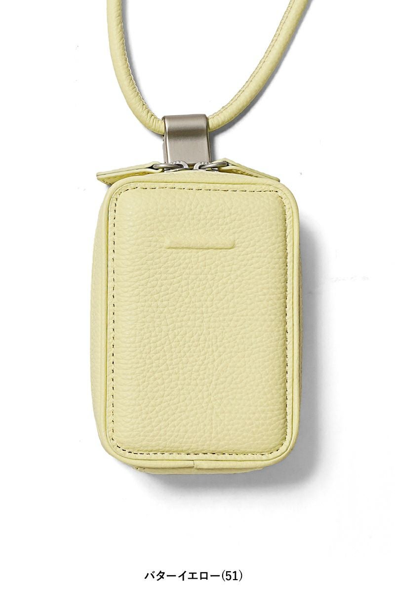 objcts.io(オブジェクツアイオー) iPhoneアクセサリー デタッチャブルストラップ付レザーマイクロバッグ