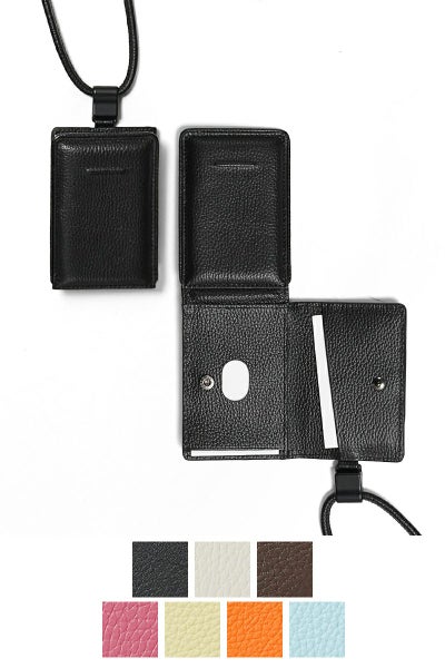 objcts.io(オブジェクツアイオー) iPhoneアクセサリー デタッチャブルストラップ付レザーウォレット