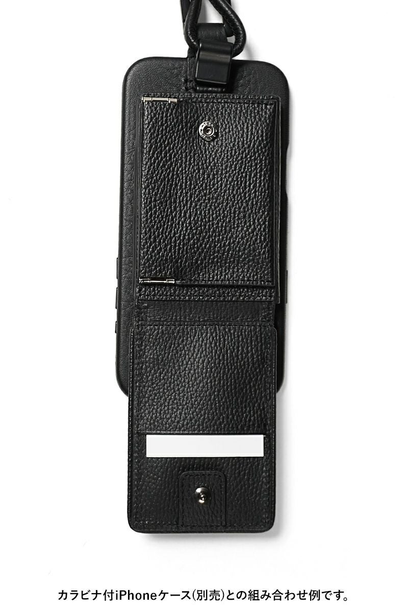 objcts.io(オブジェクツアイオー) iPhoneアクセサリー デタッチャブルストラップ付レザーウォレット