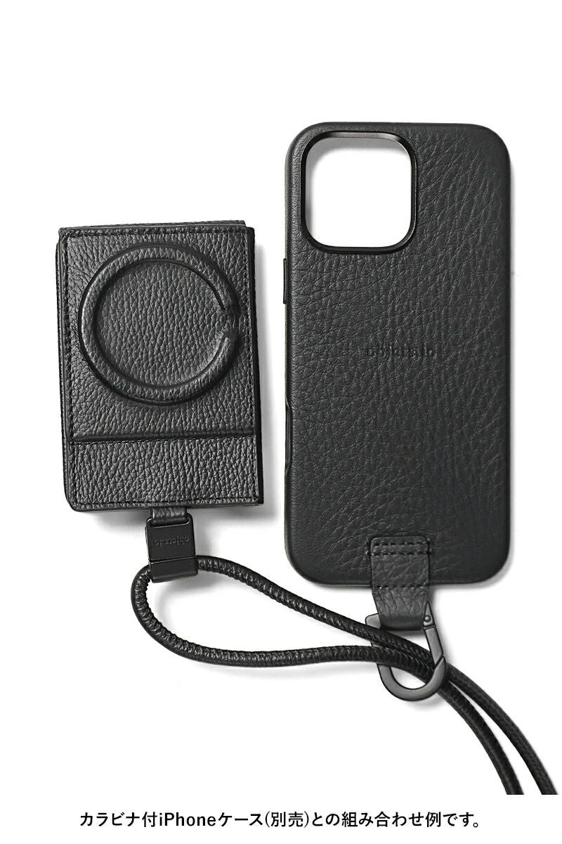 objcts.io(オブジェクツアイオー) iPhoneアクセサリー デタッチャブルストラップ付レザーウォレット