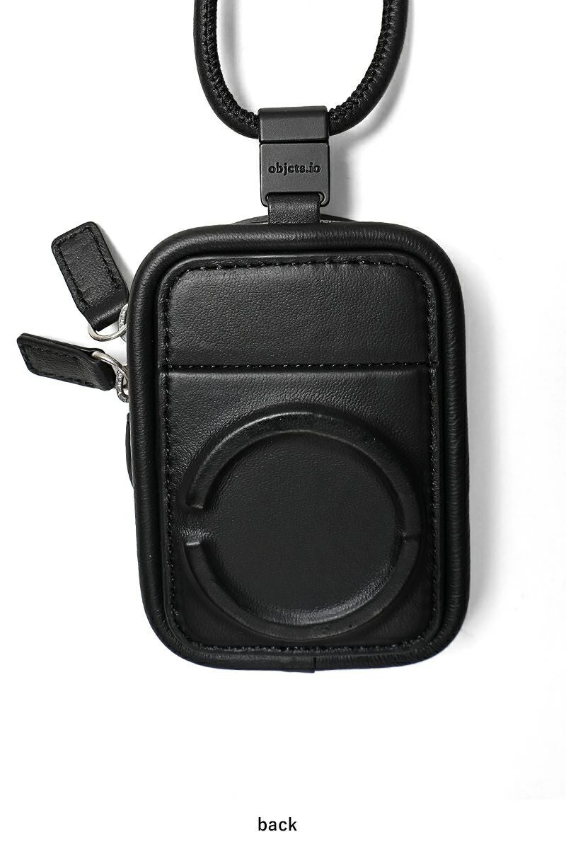 objcts.io(オブジェクツアイオー) iPhoneアクセサリー デタッチャブルストラップ付レザーパース