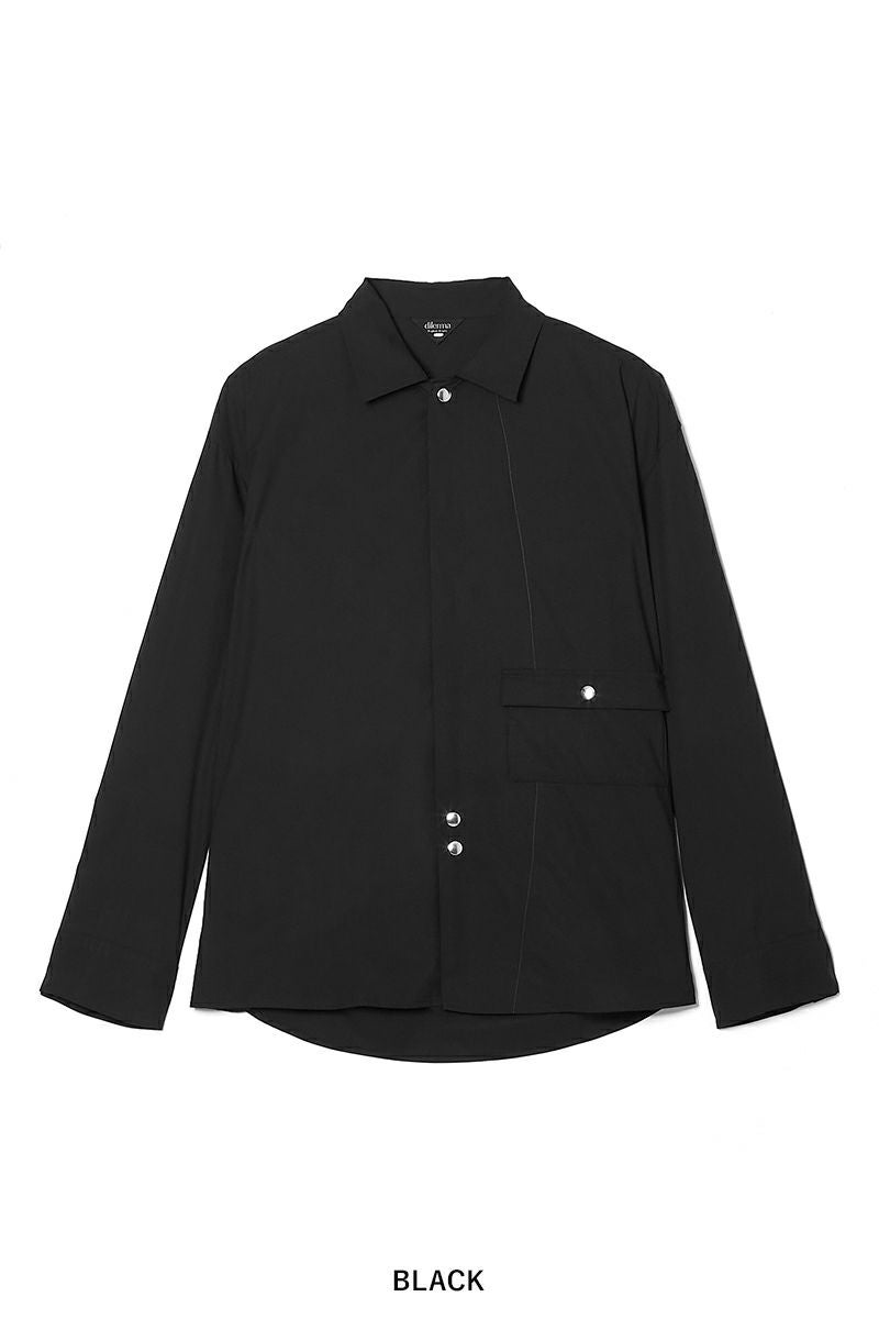 dilemma(ダイレマ) STITCHED BUTTON SHIRT ステッチボタンシャツ DLMS26001
