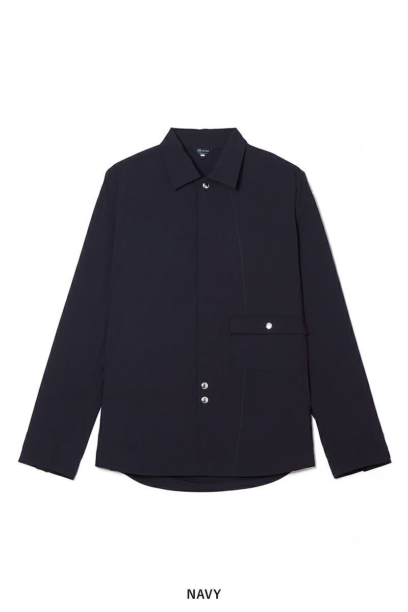 dilemma(ダイレマ) STITCHED BUTTON SHIRT ステッチボタンシャツ DLMS26001