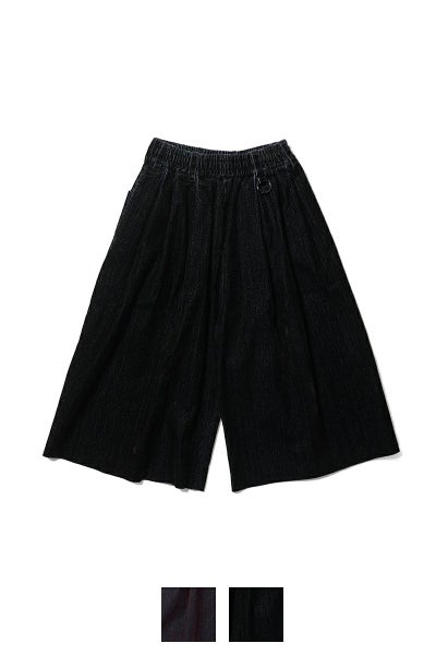 SYUMAN.(シュウマン) Coverd denim short trousers カバードデニムショートトラウザー 26SS-SY014