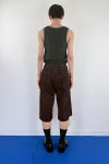 SYUMAN.(シュウマン) Coverd denim short trousers カバードデニムショートトラウザー 26SS-SY014