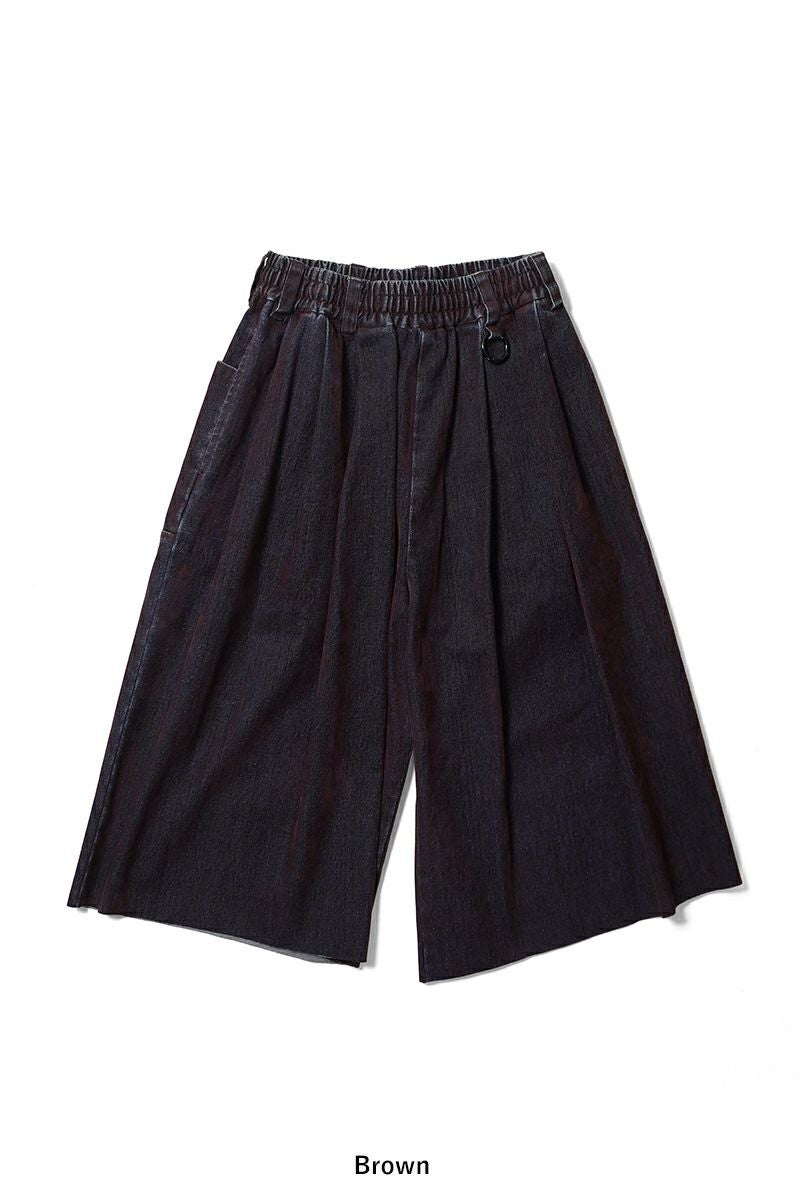 SYUMAN.(シュウマン) Coverd denim short trousers カバードデニムショートトラウザー 26SS-SY014