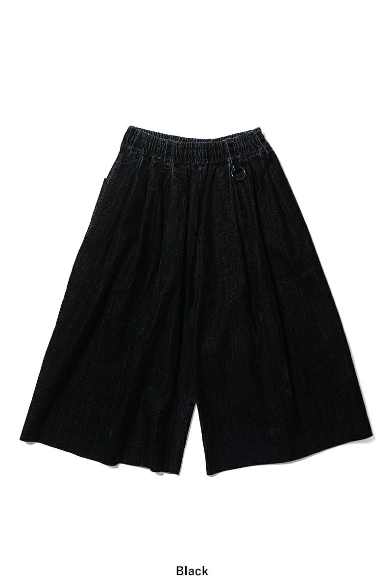 SYUMAN.(シュウマン) Coverd denim short trousers カバードデニムショートトラウザー 26SS-SY014