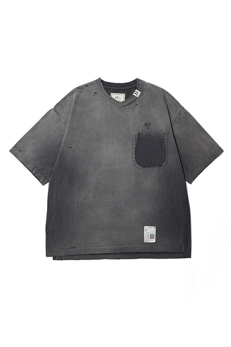 Maison MIHARA YASUHIRO(メゾン ミハラヤスヒロ) SUN FADED V NECK TEE サンフェードVネックTシャツ J16TS802