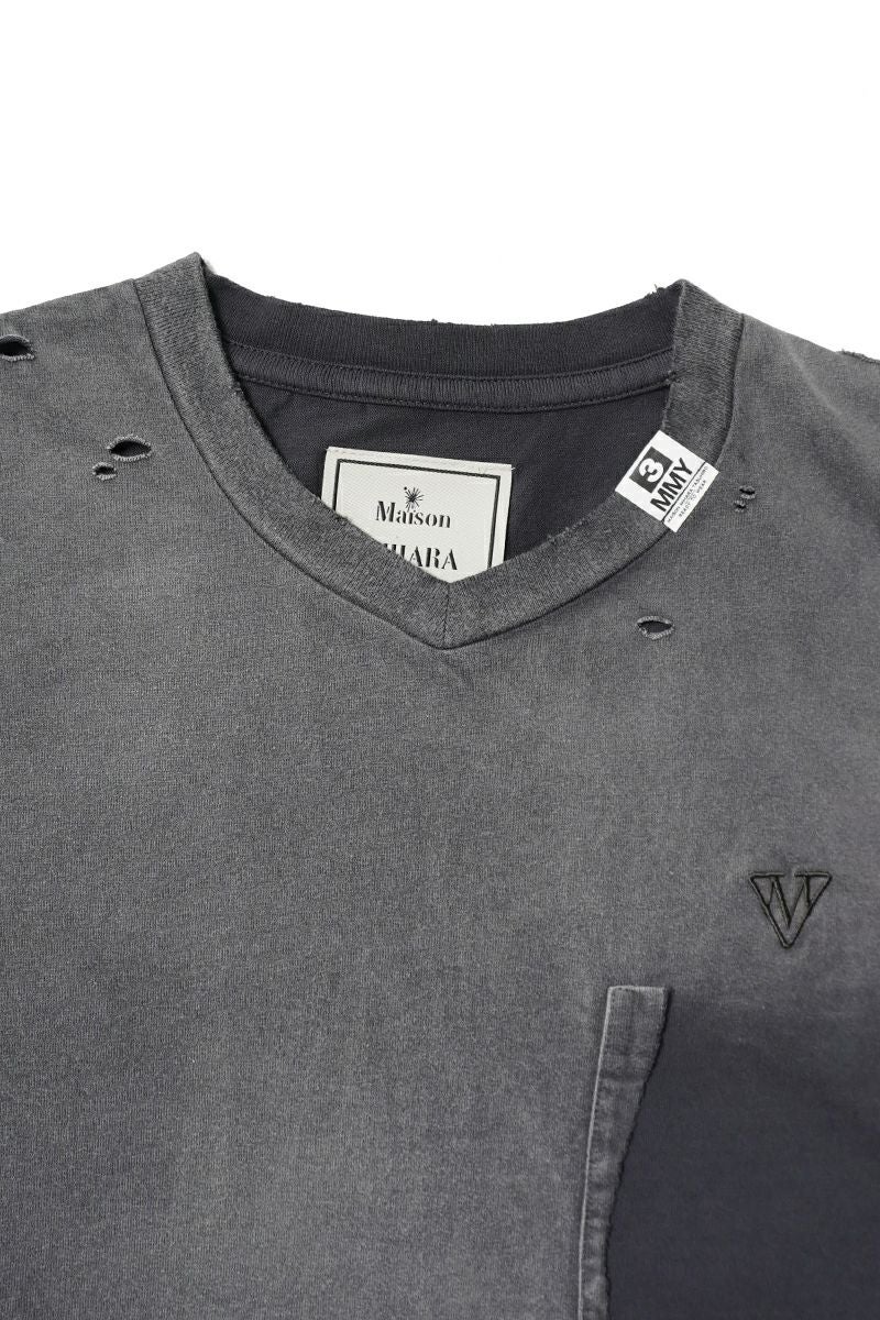 Maison MIHARA YASUHIRO(メゾン ミハラヤスヒロ) SUN FADED V NECK TEE サンフェードVネックTシャツ J16TS802