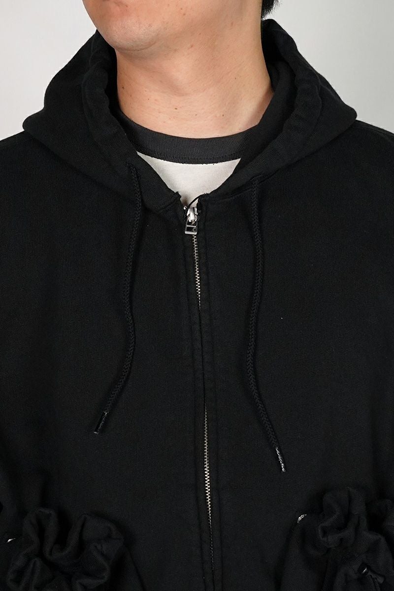 refomed(リフォメッド）"KINCHAKU" ZIPUP HOODIE 巾着ジップアップフーディー RECU-067