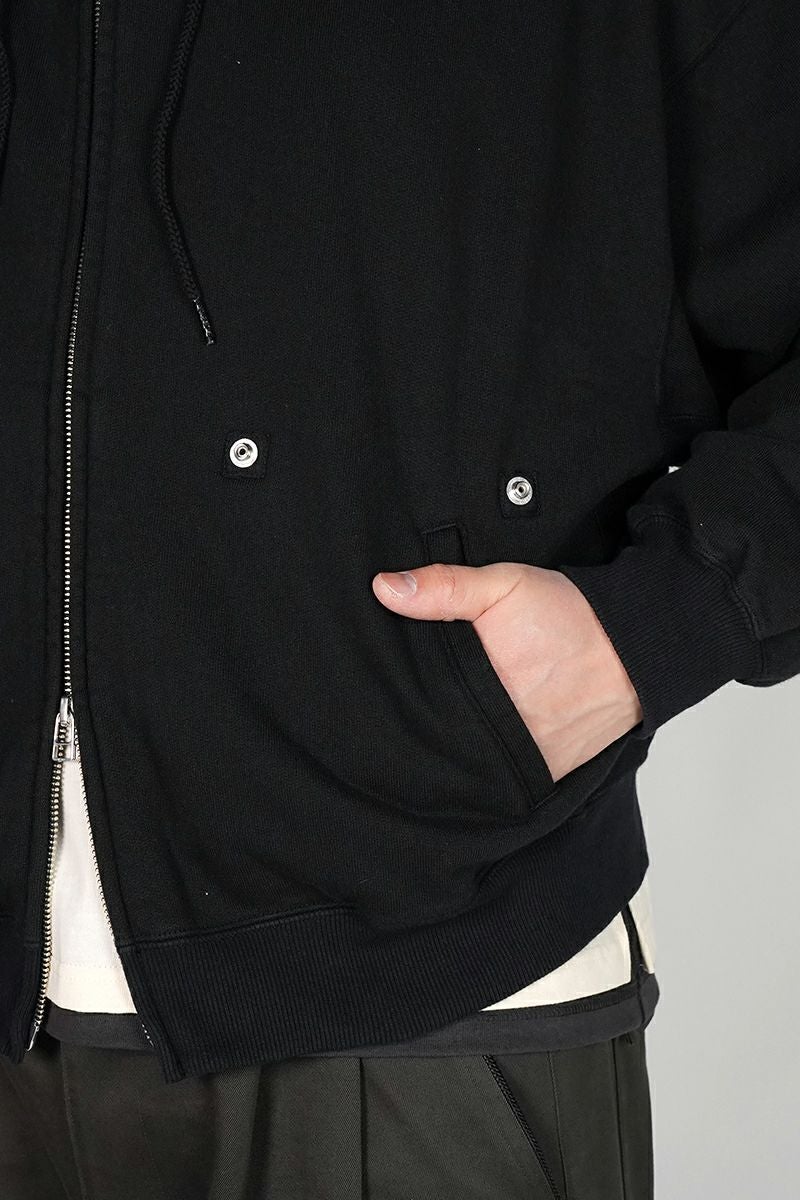 refomed(リフォメッド）"KINCHAKU" ZIPUP HOODIE 巾着ジップアップフーディー RECU-067