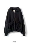 refomed(リフォメッド）"KINCHAKU" ZIPUP HOODIE 巾着ジップアップフーディー RECU-067