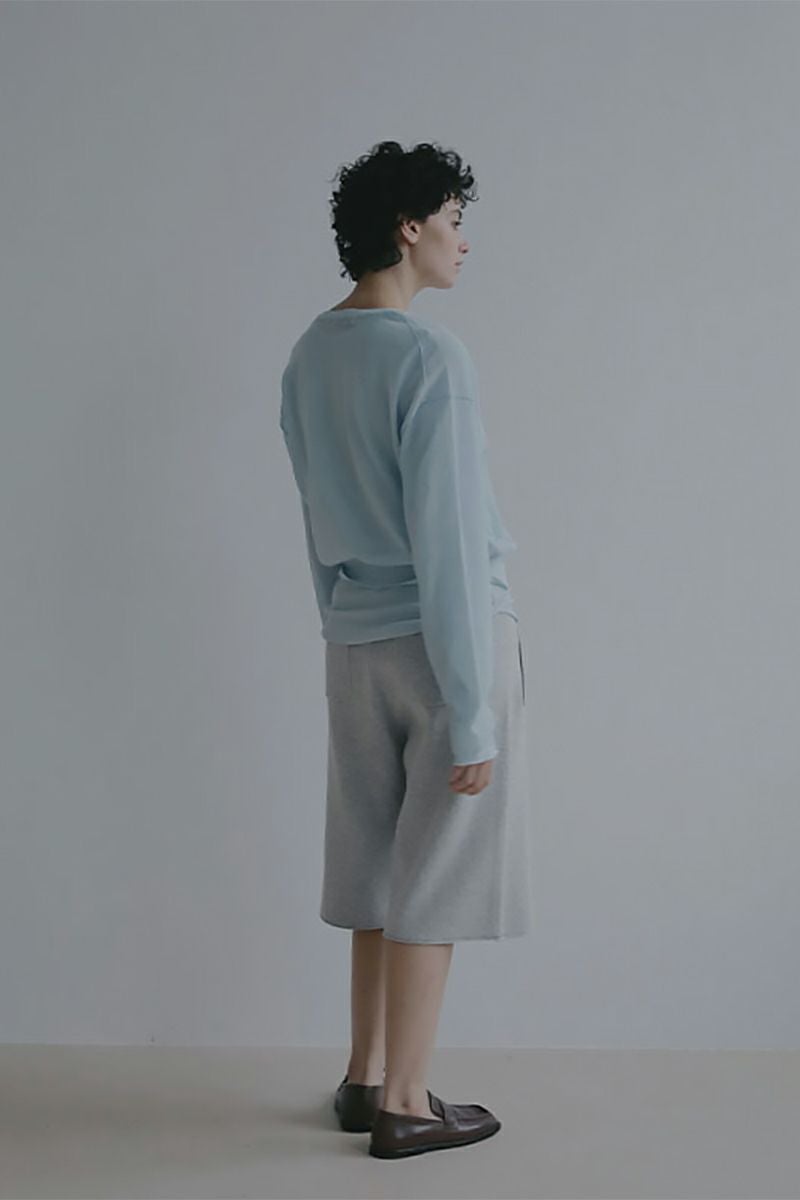 ETRE TOKYO(エトレトウキョウ) ヘンリーネックシアーニットプルオーバー 1226211066