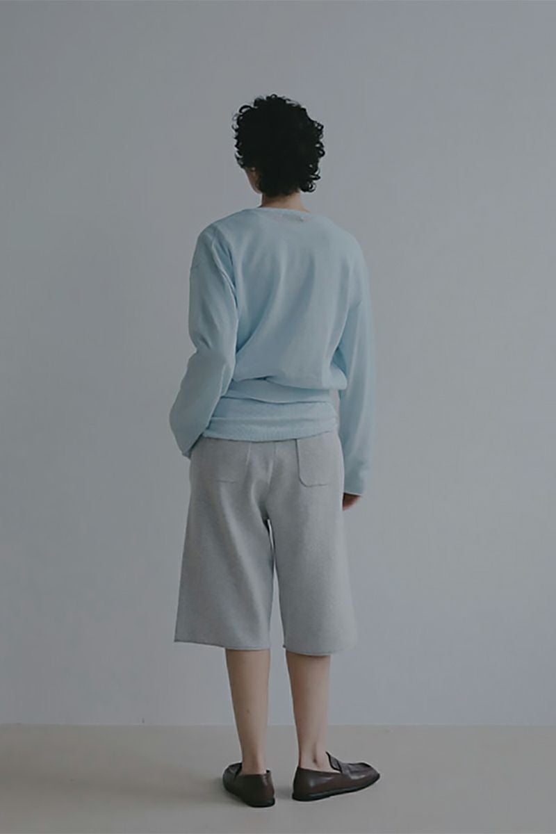 ETRE TOKYO(エトレトウキョウ) ヘンリーネックシアーニットプルオーバー 1226211066