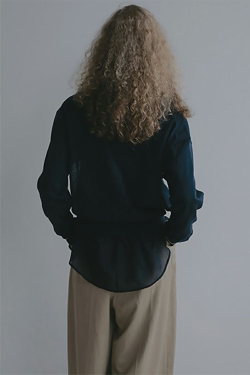 ETRE TOKYO(エトレトウキョウ) ヘンリーネックシアーニットプルオーバー 1226211066