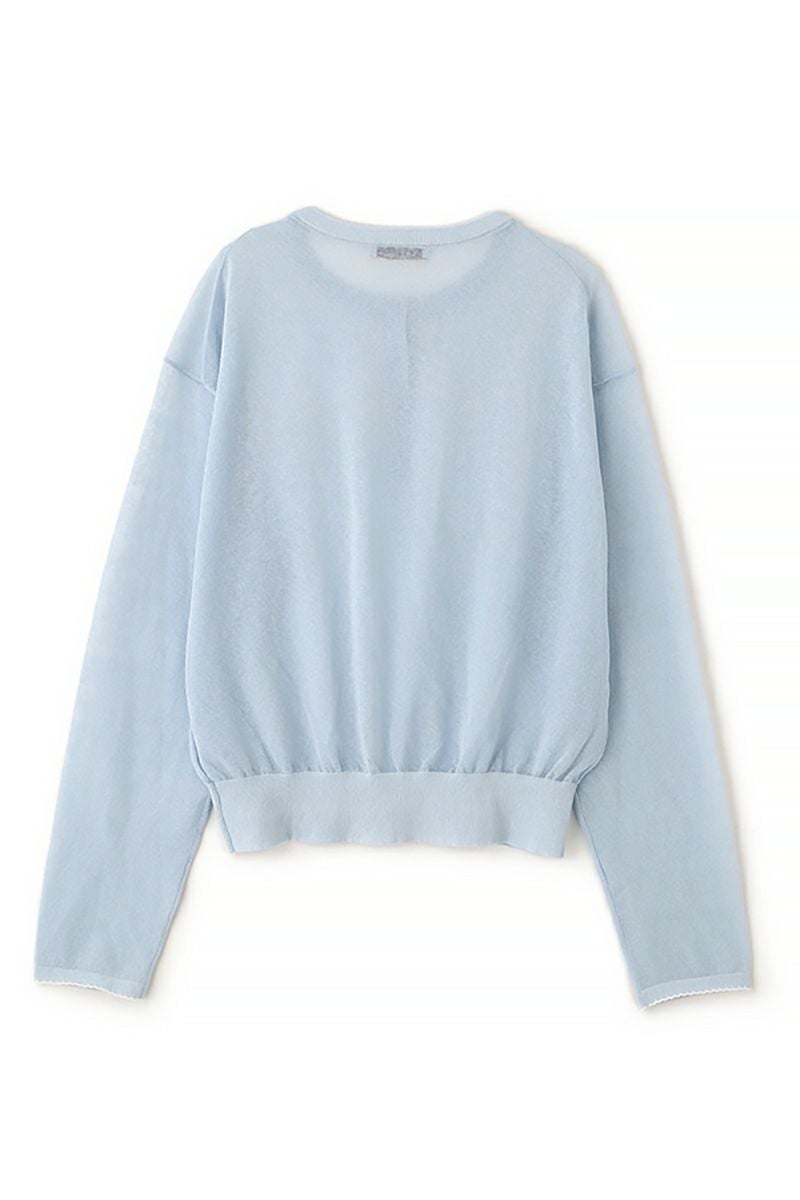 ETRE TOKYO(エトレトウキョウ) ヘンリーネックシアーニットプルオーバー 1226211066