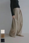 ETRE TOKYO(エトレトウキョウ) ソフトコットンタックカーブパンツ 1226220076