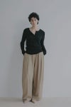 ETRE TOKYO(エトレトウキョウ) ソフトコットンタックカーブパンツ 1226220076