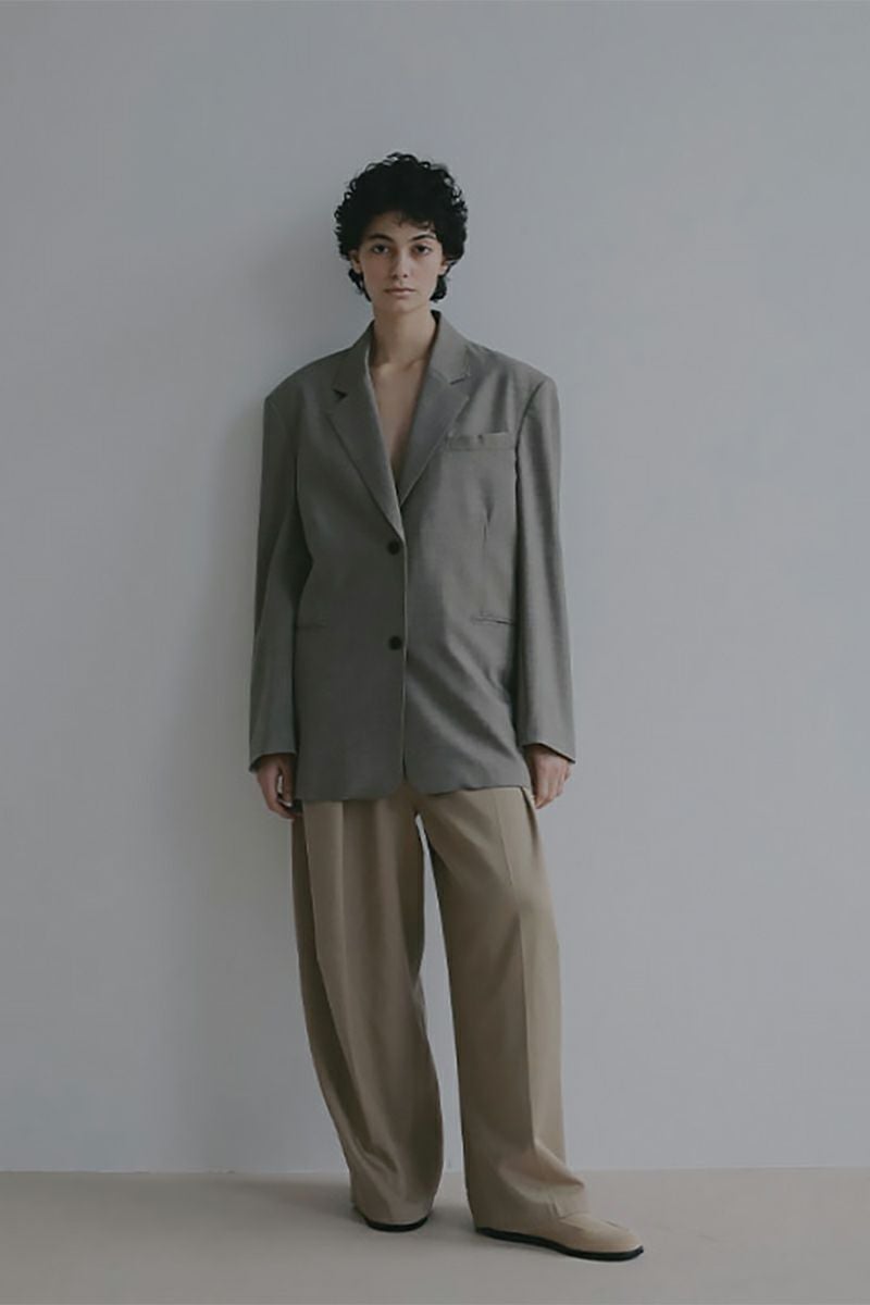 ETRE TOKYO(エトレトウキョウ) ソフトコットンタックカーブパンツ 1226220076