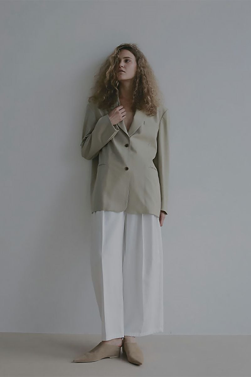 ETRE TOKYO(エトレトウキョウ) ソフトコットンタックカーブパンツ 1226220076