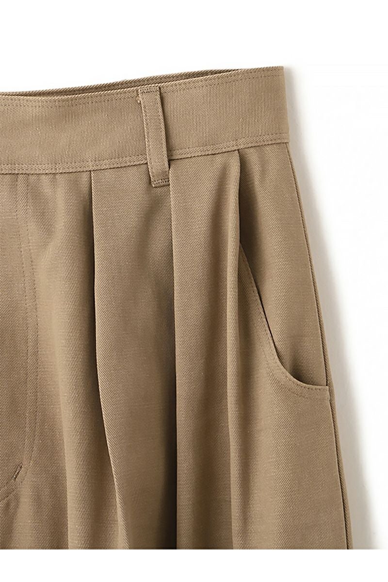 ETRE TOKYO(エトレトウキョウ) ソフトコットンタックカーブパンツ 1226220076