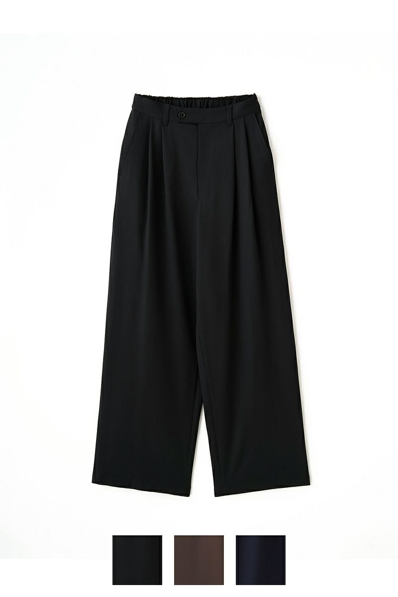 JUHA(ユハ) 2TUCK WIDE EASY PANTS ツータックワイドイージーパンツ 10230801-3