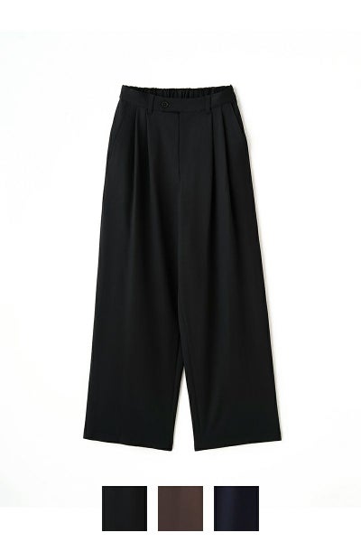 JUHA(ユハ) 2TUCK WIDE EASY PANTS ツータックワイドイージーパンツ 10230801-3