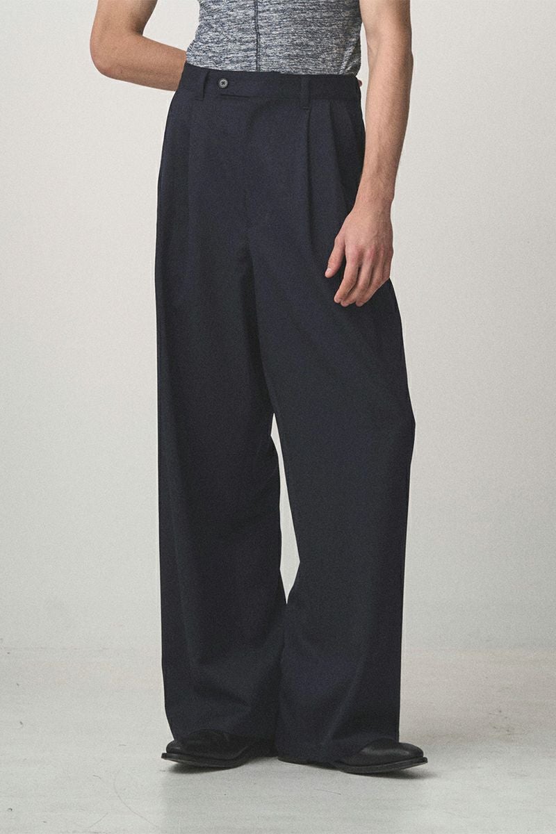JUHA(ユハ) 2TUCK WIDE EASY PANTS ツータックワイドイージーパンツ 10230801-3