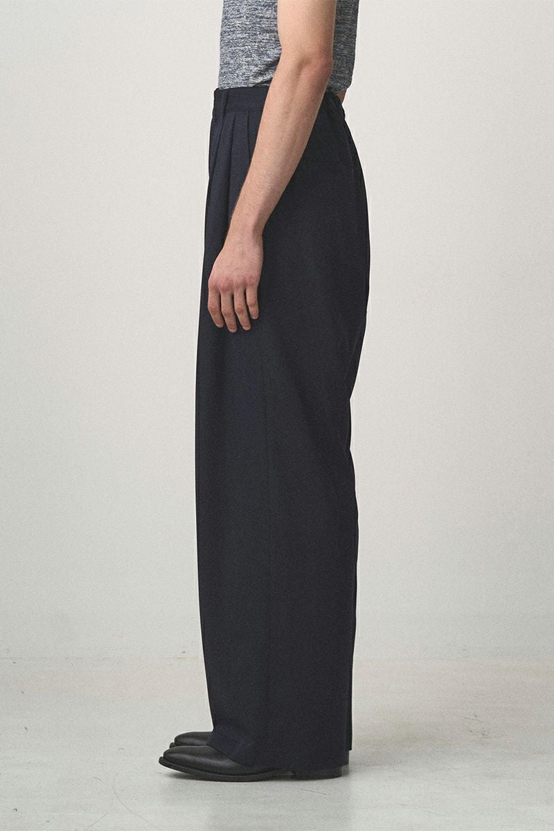 JUHA(ユハ) 2TUCK WIDE EASY PANTS ツータックワイドイージーパンツ 10230801-3