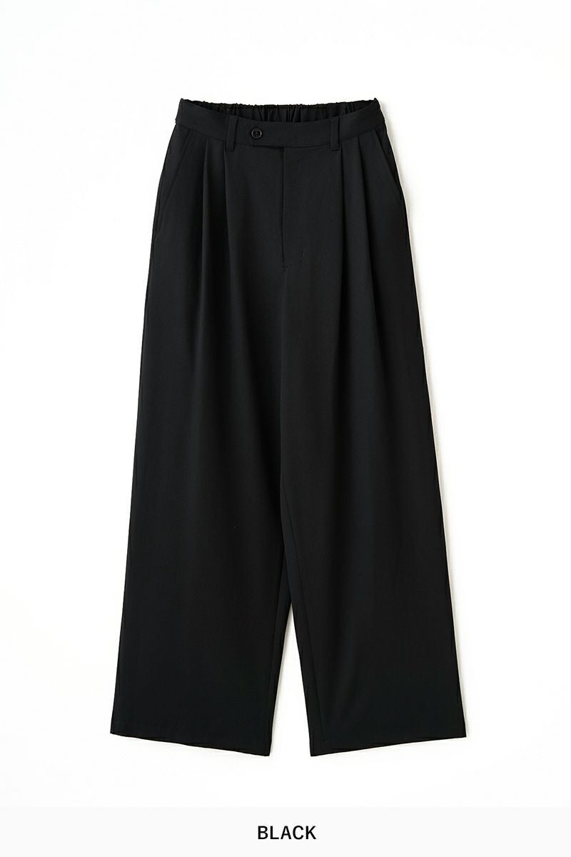 JUHA(ユハ) 2TUCK WIDE EASY PANTS ツータックワイドイージーパンツ 10230801-3