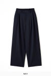 JUHA(ユハ) 2TUCK WIDE EASY PANTS ツータックワイドイージーパンツ 10230801-3