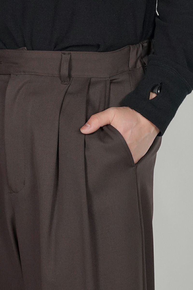 JUHA(ユハ) 2TUCK WIDE EASY PANTS ツータックワイドイージーパンツ 10230801-3