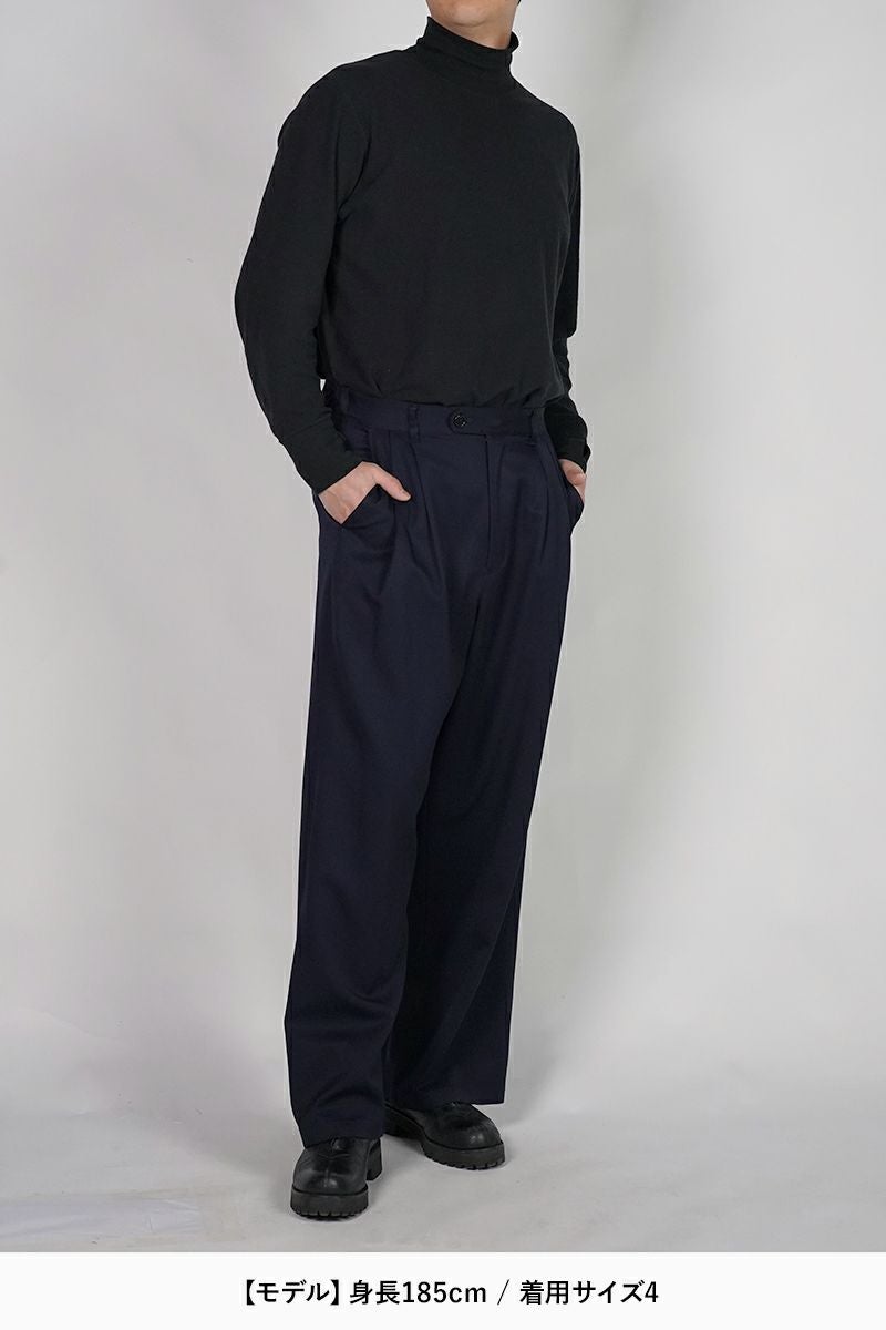 JUHA(ユハ) 2TUCK WIDE EASY PANTS ツータックワイドイージーパンツ 10230801-3