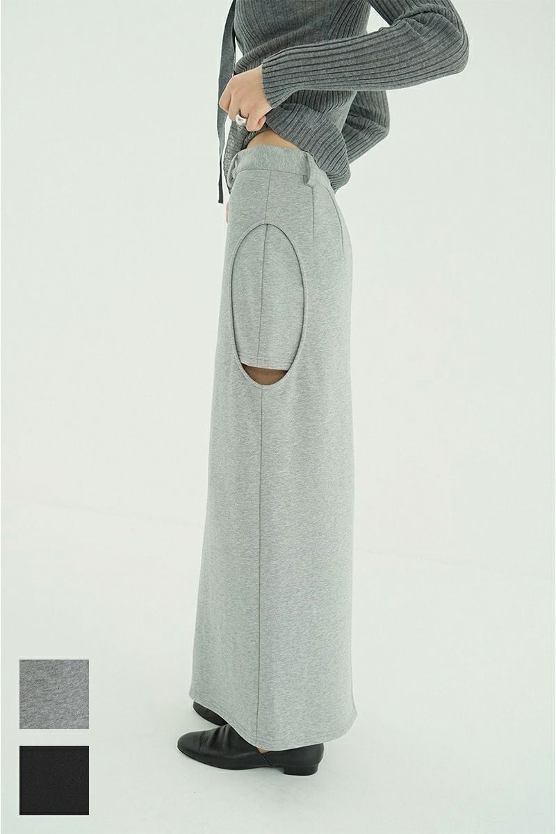 ねこ様　CLANEグレー0 CLANE(クラネ) | CLANE(クラネ) CIRCLE CUT SWEAT SKIRT サークル