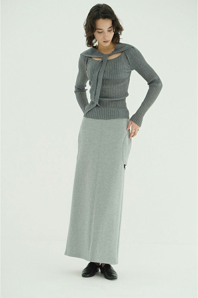 CLANE(クラネ) CIRCLE CUT SWEAT SKIRT サークルカットスウェットスカート 10109-6033