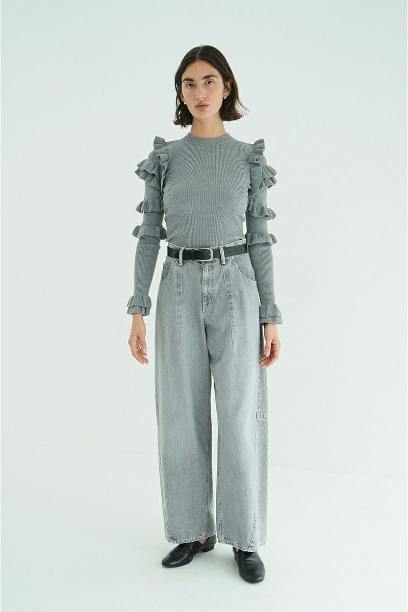 CLANE(クラネ) COCOON BULKY DENIM PANTS コクーンバルキーデニムパンツ 10111-7043