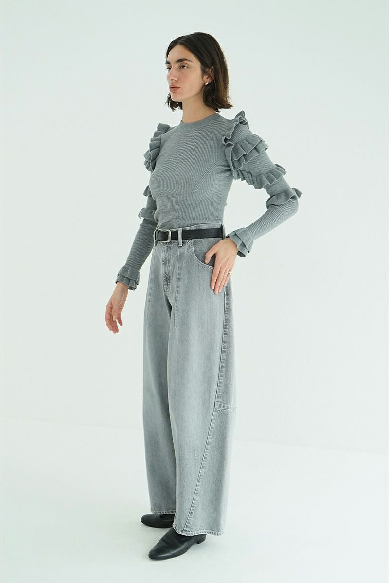 CLANE(クラネ) COCOON BULKY DENIM PANTS コクーンバルキーデニムパンツ 10111-7043