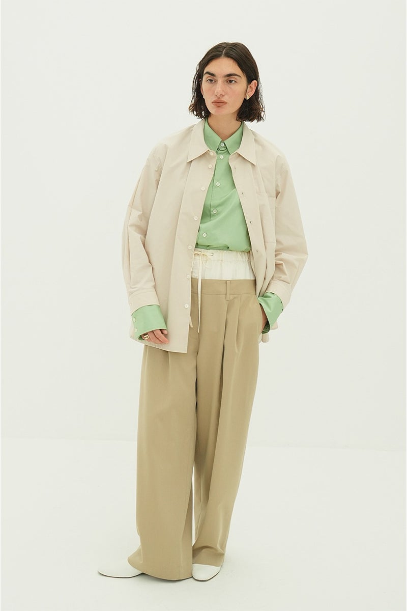 CLANE(クラネ) | CLANE(クラネ) TWO TONE LAYERED SHIRTS ツートーン 