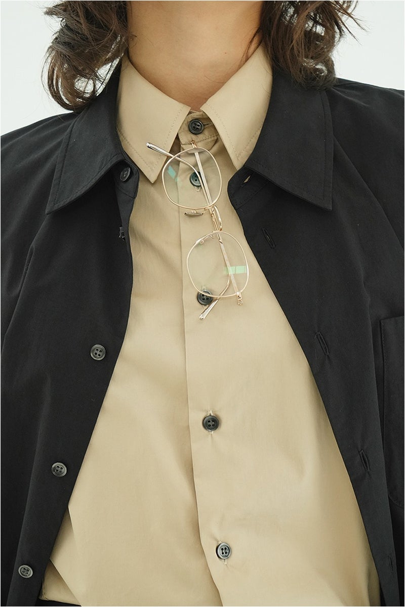 CLANE(クラネ) TWO TONE LAYERED SHIRTS ツートーンレイヤードシャツ 10122-4053