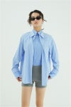 CLANE(クラネ) TWO TONE LAYERED SHIRTS ツートーンレイヤードシャツ 10122-4053