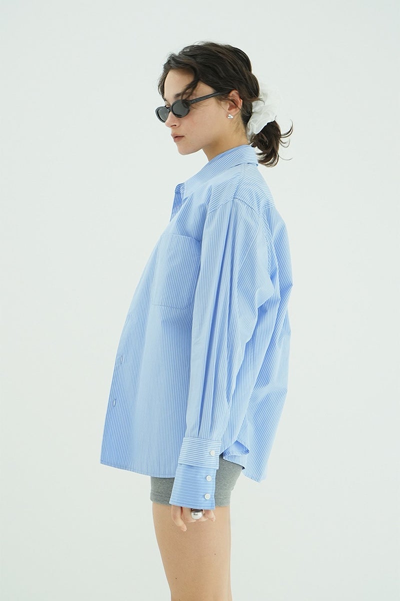 CLANE(クラネ) TWO TONE LAYERED SHIRTS ツートーンレイヤードシャツ 10122-4053