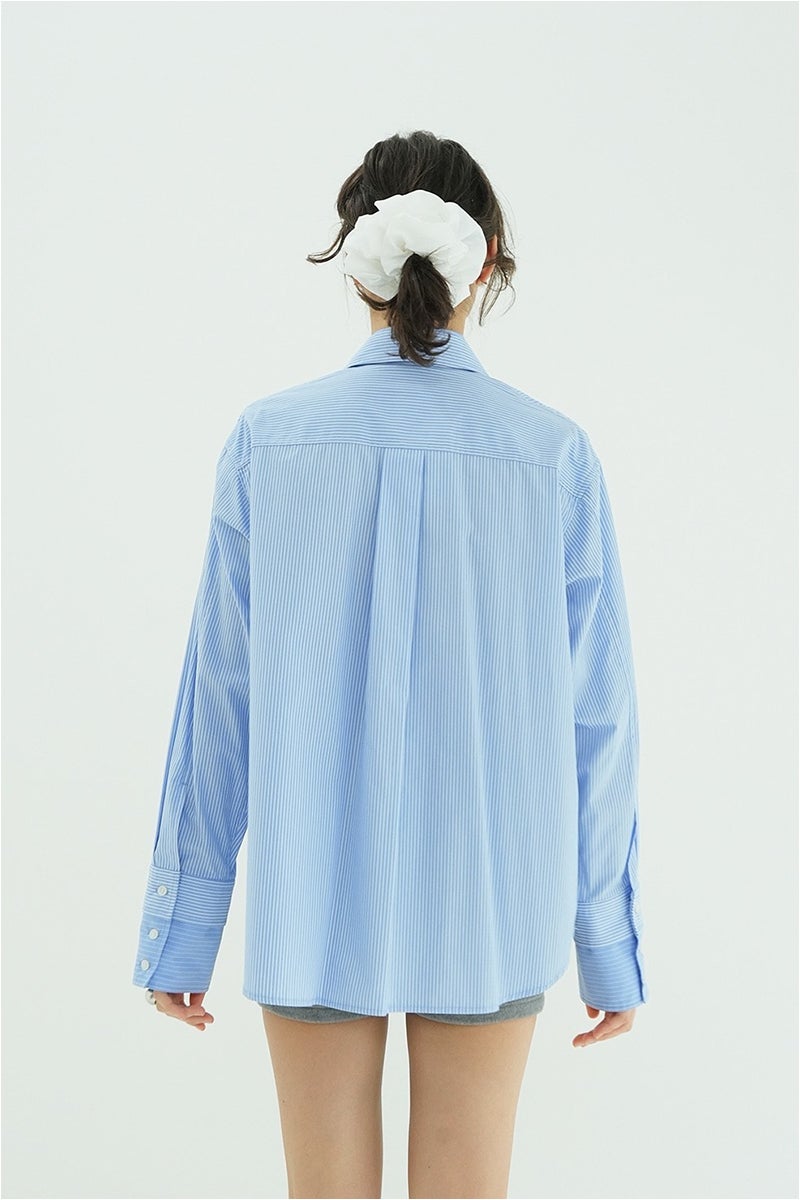 CLANE(クラネ) TWO TONE LAYERED SHIRTS ツートーンレイヤードシャツ 10122-4053