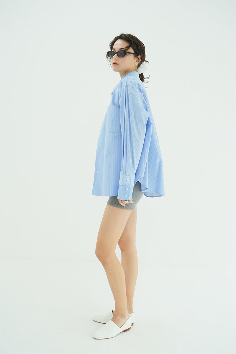 CLANE(クラネ) TWO TONE LAYERED SHIRTS ツートーンレイヤードシャツ 10122-4053