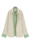 CLANE(クラネ) TWO TONE LAYERED SHIRTS ツートーンレイヤードシャツ 10122-4053
