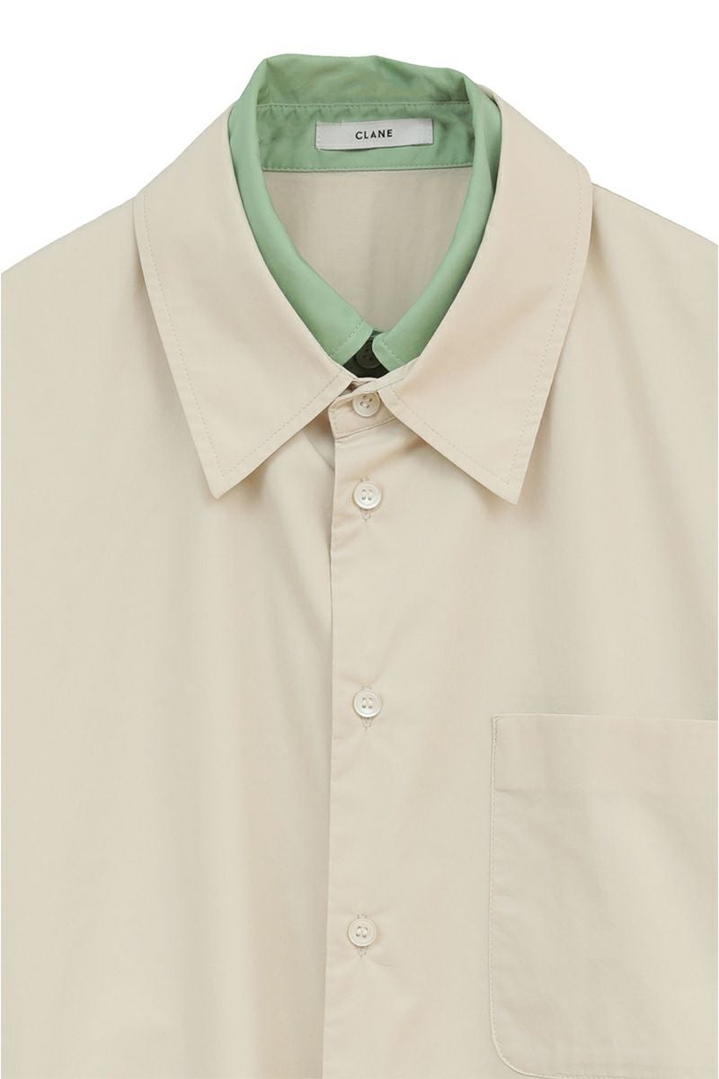 CLANE(クラネ) | CLANE(クラネ) TWO TONE LAYERED SHIRTS ツートーン