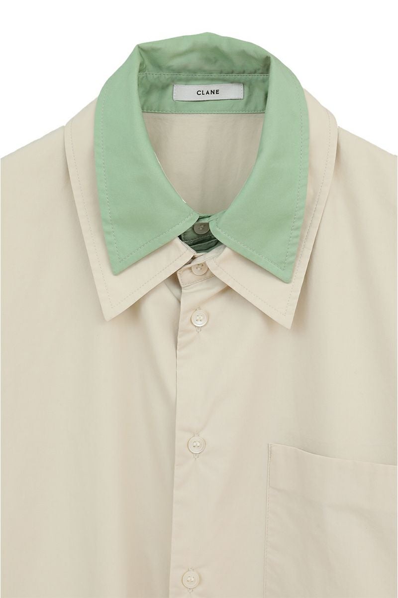 CLANE(クラネ) | CLANE(クラネ) TWO TONE LAYERED SHIRTS ツートーン