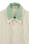 CLANE(クラネ) TWO TONE LAYERED SHIRTS ツートーンレイヤードシャツ 10122-4053